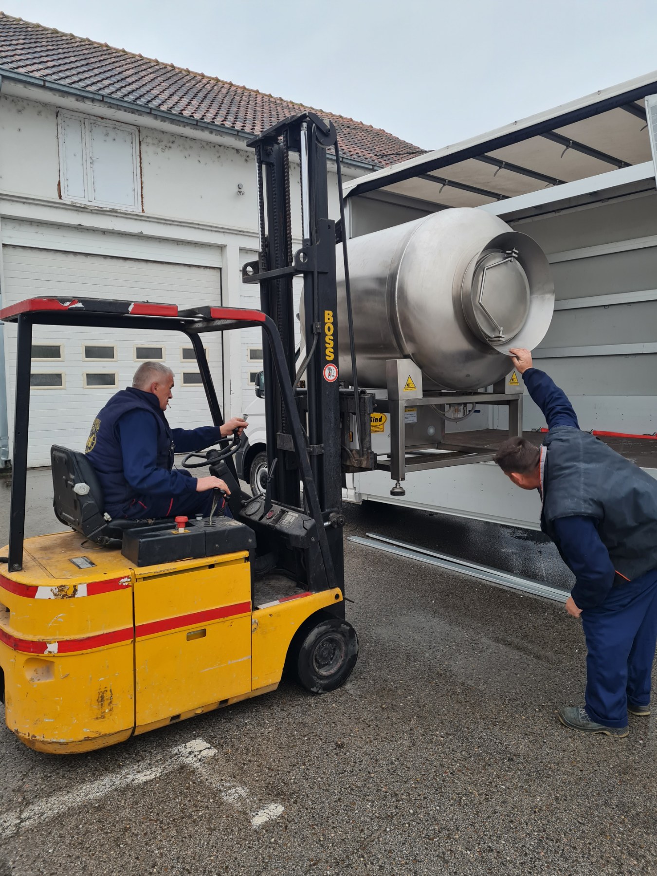 Delivery of Tumbler for a customer in Tirana, Albania
