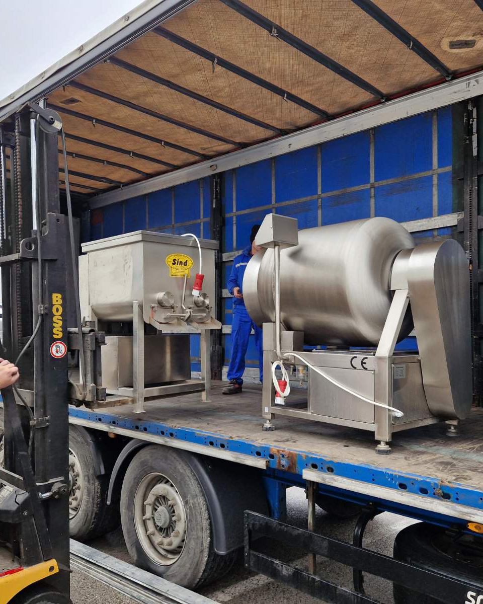 Delivery of machinery for the meat industry to a customer in Austria