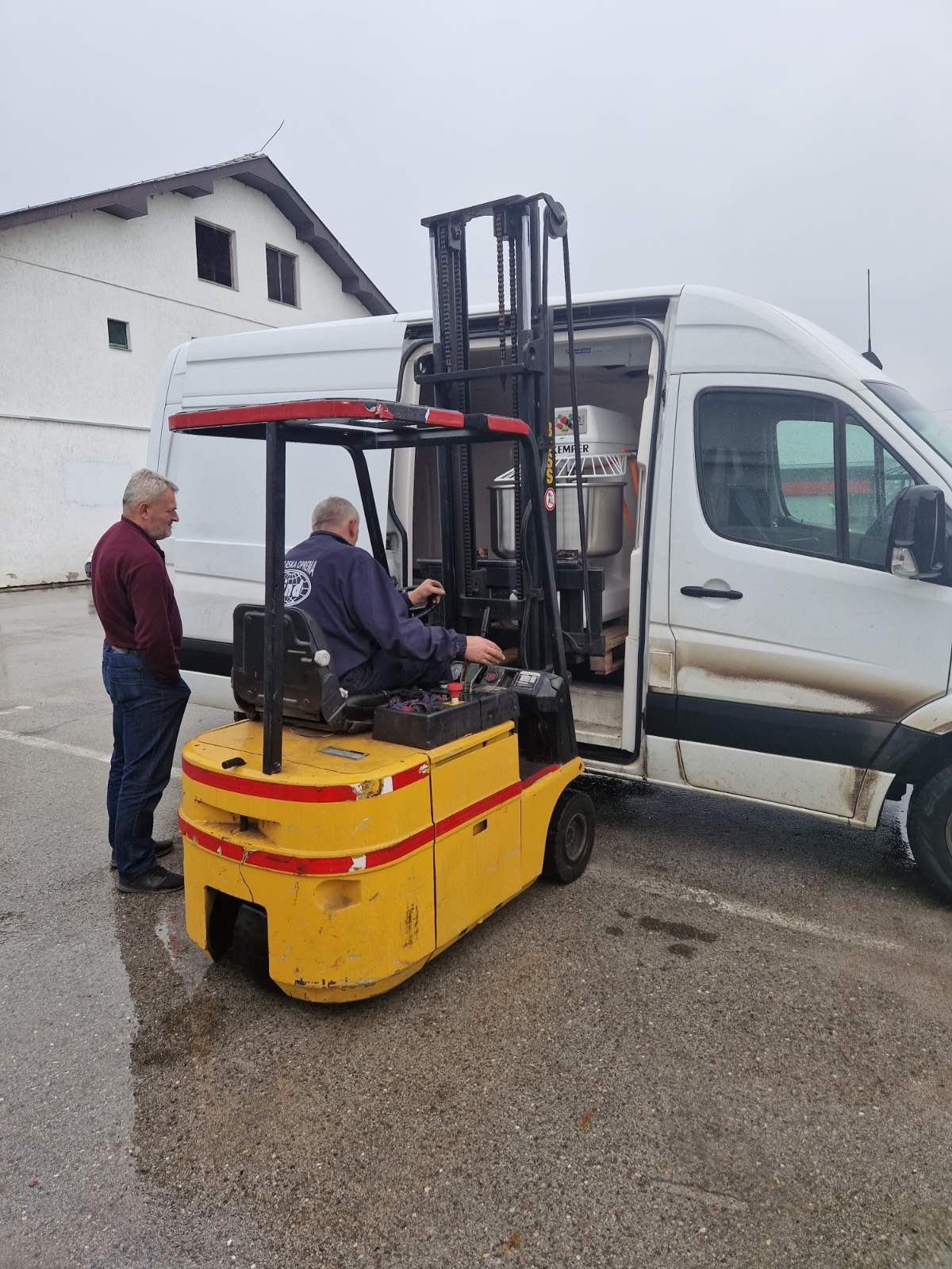 Delivery of a spiral mixer to a customer in Serbia