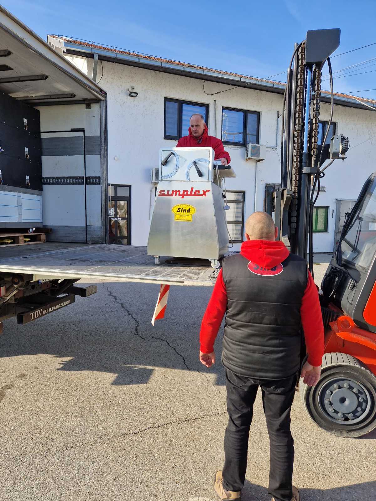 Delivery of equipment for the bakery industry to a customer in Serbia