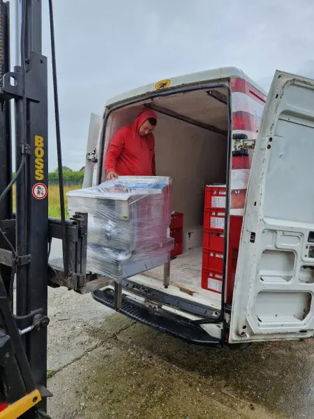 Delivery of catering equipment for a customer from Sremska Mitrovica, Serbia detalj