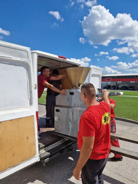 Delivery of bakery equipment to a customer from Lazarevac, Serbia
