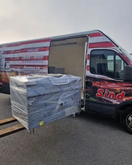 Delivery of refrigeration and catering equipment for a customer from Batajnica, Serbia detalj