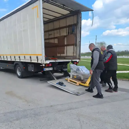 Bizerba A404 delivery to a customer from Montenegro