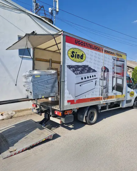 Delivery of kitchen equipment for a customer from Belgrade, Serbia.