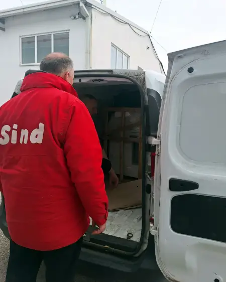Delivery of a spiral dough mixer to a customer from Montenegro. detalj