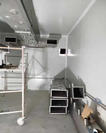 Puštanje u rad mašina za industriju mesa, kod kupca sa Kosova. - Detalj