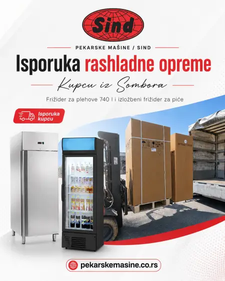 Delivery of a Refrigerator, Tray Refrigerator and Beverage Display Refrigerator to a Customer in Sombor