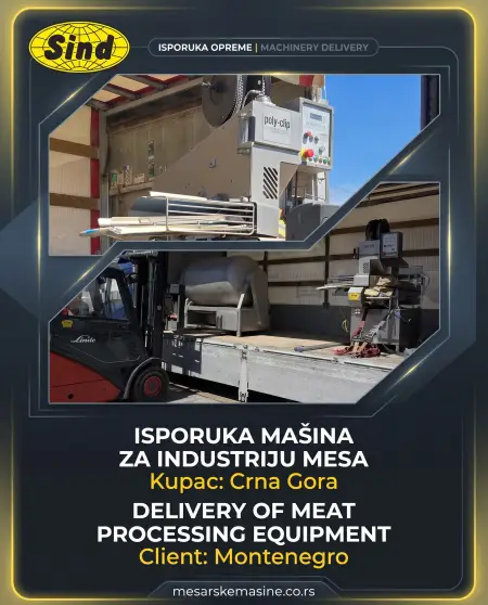 Delivery of Meat Processing Machinery to a Client in Montenegro